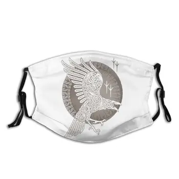 

Viking Raven Valhalla Non-Disposable Face Mask Pattern Anti Haze Dustproof Mask Protection Mask Respirator Mouth Muffle