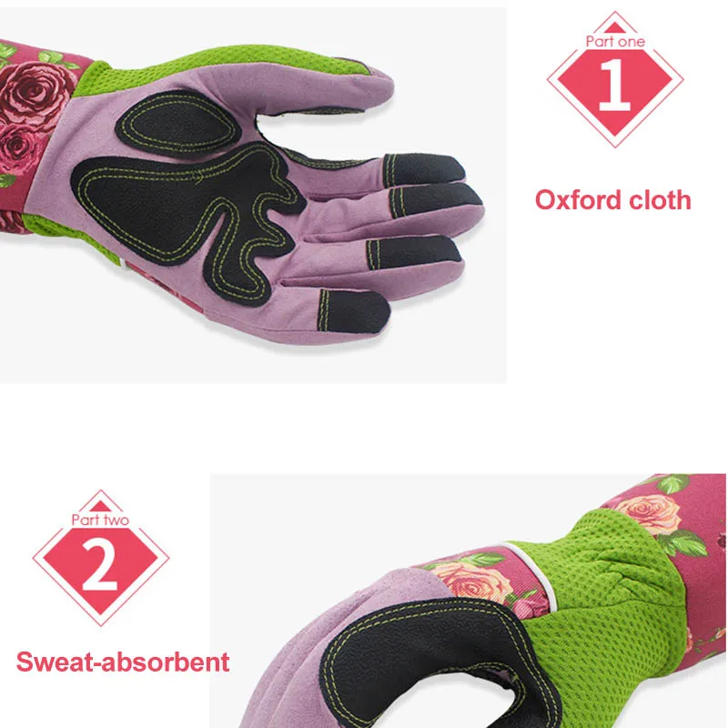 

Professional Gardening Pruning Gloves Thorn Proof with Long Canvas Sleeves for Garden Pruning ING-SHIPPING