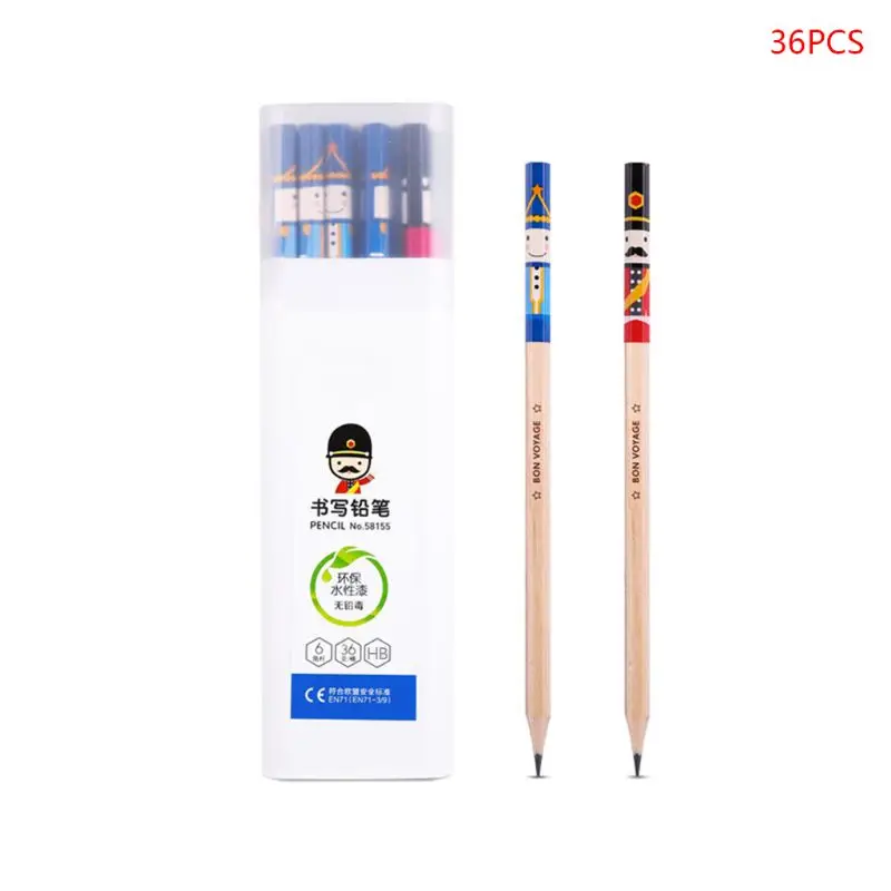 

36pcs Soldier Sketching Drawing Writing Graphite Pencil HB/2B Stationery School Office Supplies Student Gift