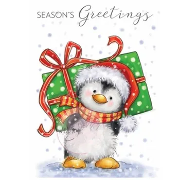 

Cute Transparent Clear Silicone Stamps for DIY Scrapbooking Card Making diy photo album Decorative penguin