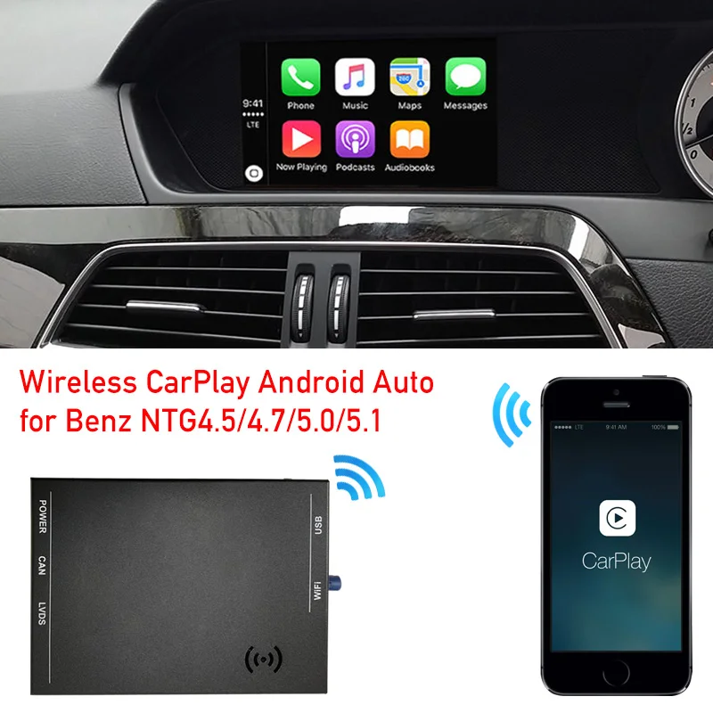 Для C class W204 Carplay беспроводной интерфейсный Декодер box facelift comand головное