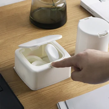 

Pops-up Storage Box Multifunctional Small Object Sundries Cotton Swab Desktop Storage Box Case DEC889