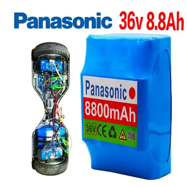 Panasonic 10s2P 36V de iøes de Latio recarregavel 8800 MAH Da Bateria 8.8ah Bateria tensao Hoverboard de Ciclo ounico