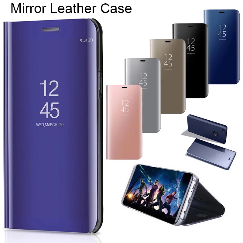 Чехол-книжка с зеркальным покрытием для Huawei Honor 7A Dua L22 AUM AL20 L29 8A 7C Pro 8C 8X 360 |