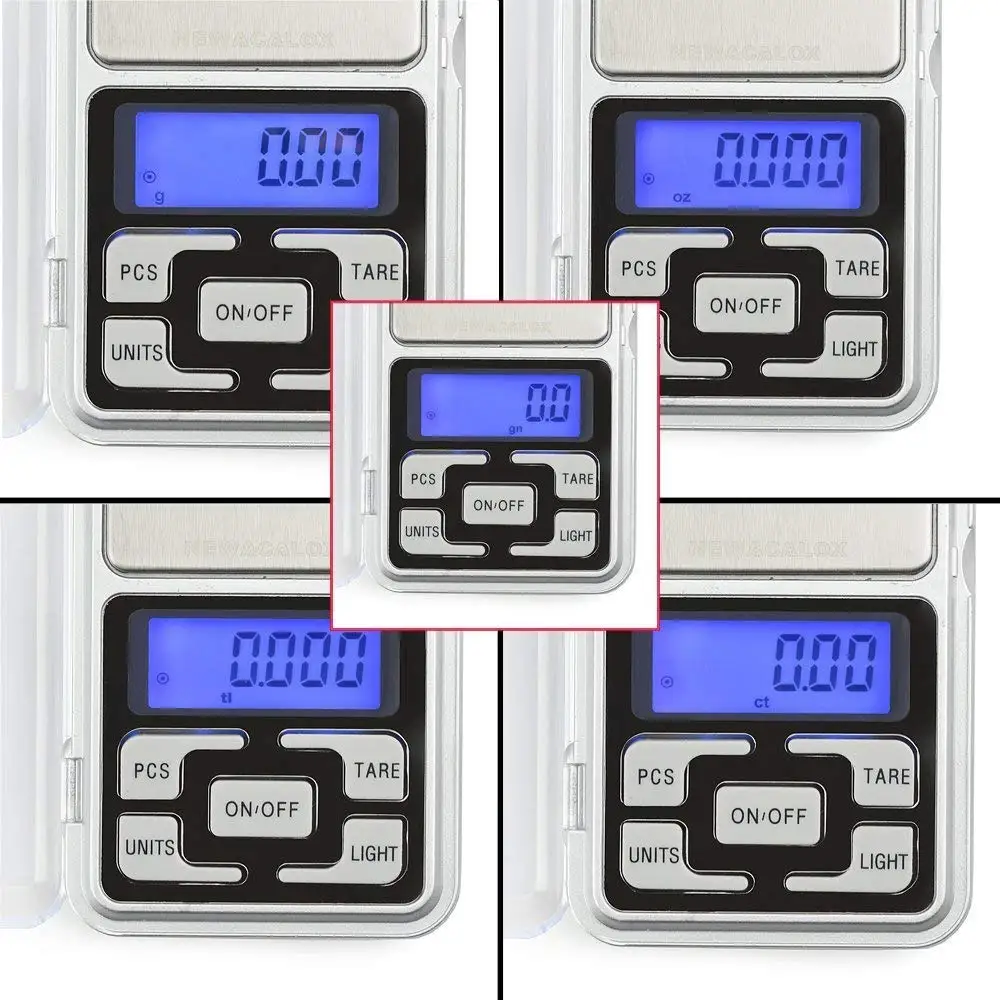Mini Digital Scale 100/200/300/500g 0.01/0.1g High Accuracy Backlight Electric Pocket For Jewelry Gram Weight For Kitchen Scale