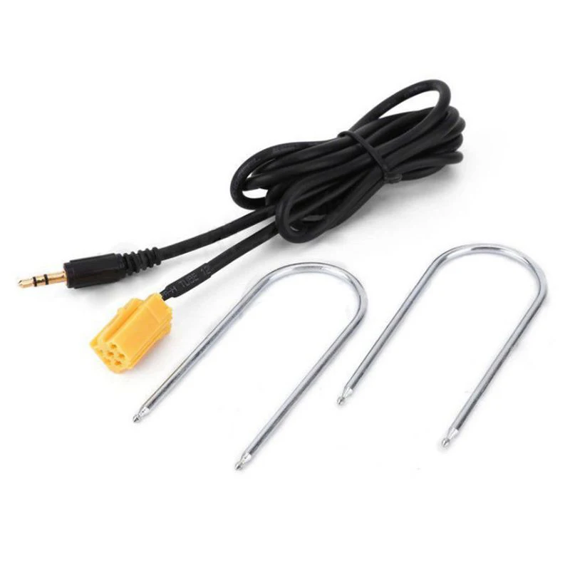Car 3.5MM Black AUX Input Adapter Cable Line with Radio Removal Tools for Peugeot 206 207 307 308 Citroen Sega MP3 MP4 Phone | Автомобили