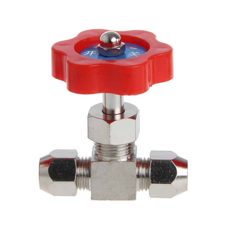 1Pc Durable Tube Nickel-Plated Brass Plug Needle Valve OD 6mm/8mm/10mm | Обустройство дома