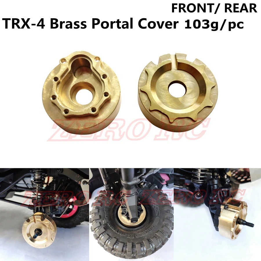 2Pcs Heavy Weight Brass Front Rear Steering Knuckle Portal Cover For Traxxas TRX-4 1/10 RC CAR | Игрушки и хобби