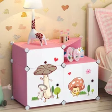 Одноместный простой мини-шкафчик многофункциональная сборка пластиковый шкаф для хранения складной небольшой общежитии провинции пространство Wa