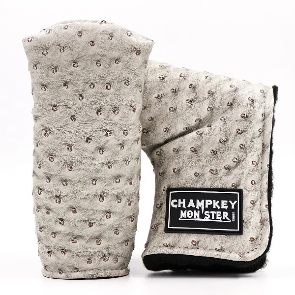 Gray CHAMPKEY 1 шт. гольф лезвие клюшки головы Чехлы для гольфа Вышивка Головной убор - Цвет: Gray
