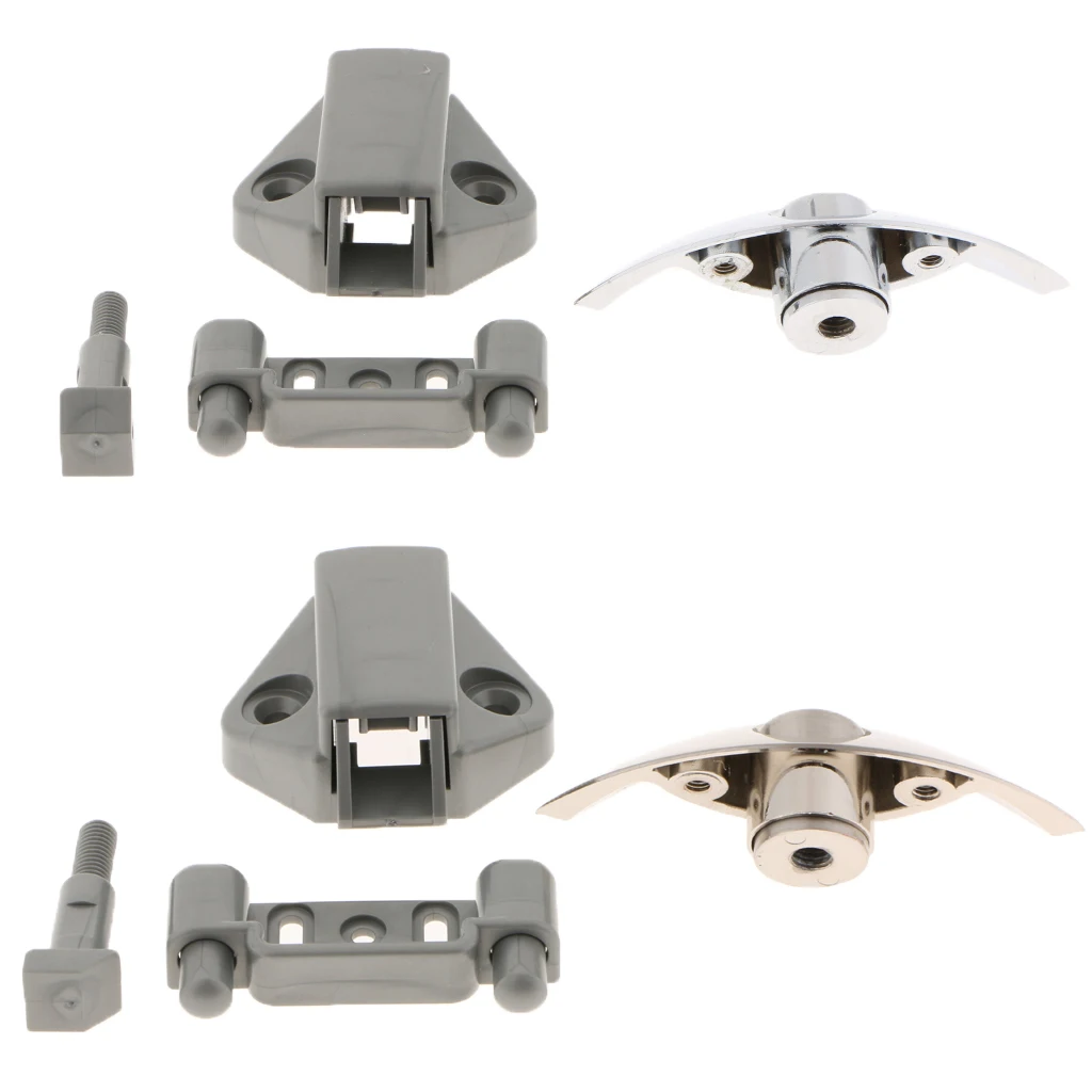 Half Moon Push Latch Knob Cabinet Lock RV Boat Cabinet Locks