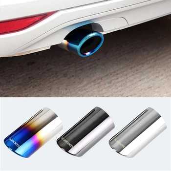 

1Pcs/Set Car Accessories For Volkswagen VW Scirocco golf 6 golf 7 mk 6 mk7 JETTA Auto Car Exhaust Tip Muffler Pipe Covers