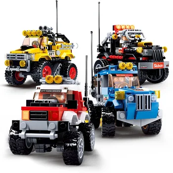 

Ssluban 0663 598pcs technic 4in1 off-roader suv building blocks toys for children