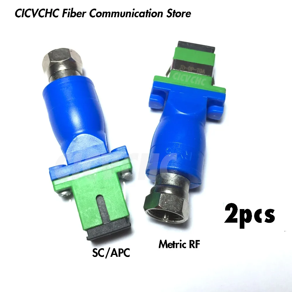 2 шт. оптический приемник CATV, SC/FC, дюймовый/Metruc RF штекер, оптический мини ресивер