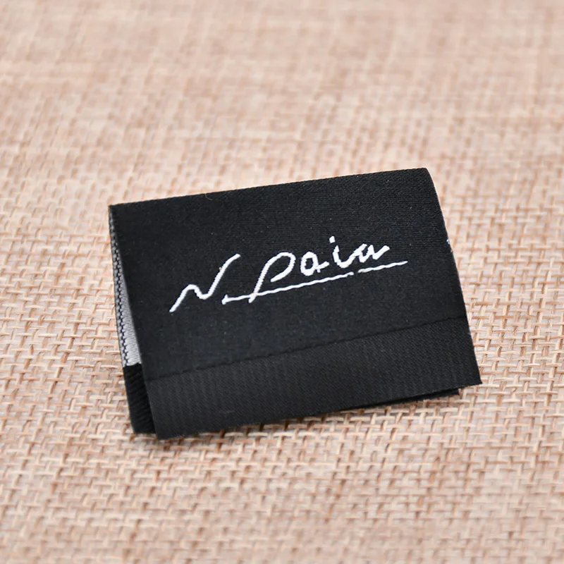 

Handmade Labels high-edged folded Wovenlabel mix package with 2 Colors Woven labels, clothing labels, Knitted labels