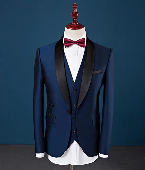 Классический мужской костюм смокинг Noivo Terno Slim Fit Easculino вечерние костюмы для мужчин однобортные смокинги жениха Свадебные Marri