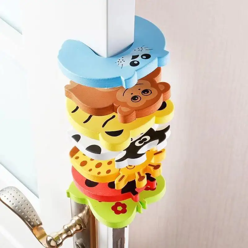 Self Adhesive EVA Door Stop Buffer Wall Protectors Door Handle Bumpers for Finger Protecter Stopper Doorstop for Children