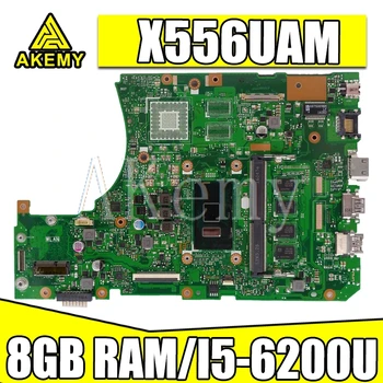 

X556UAM motherboard mainboard I5-6200U 8G For Asus X556U X556UA X556UB X556UF X556UJ X556UAM Laptop Motherboard X556UA mainboard
