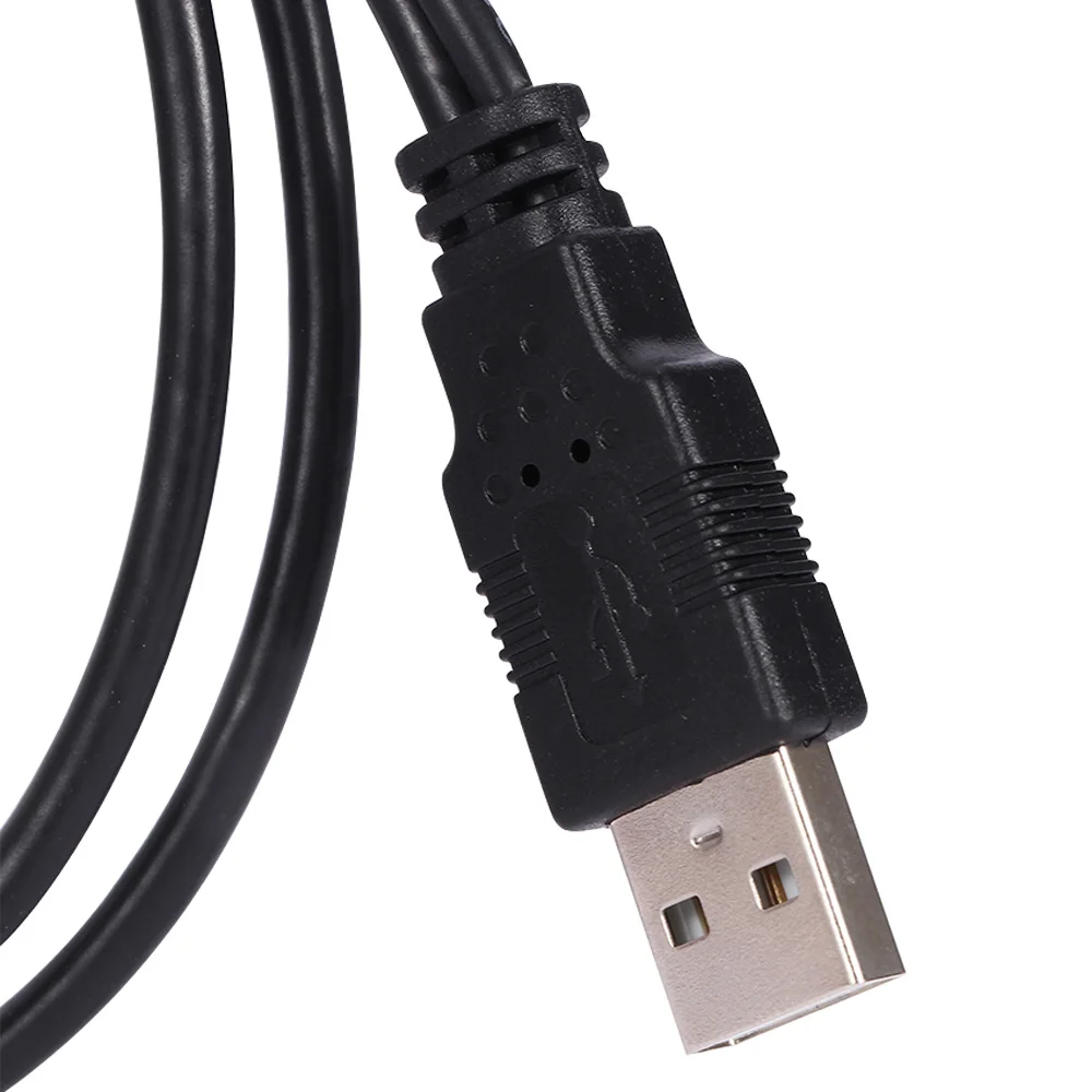 Высококачественный двойной USB 2,0 штекер к стандарту B Мужской Y кабель 80 см для принтера сканер внешний жесткий диск