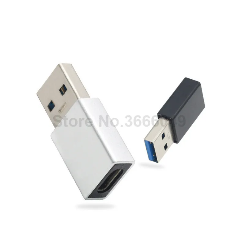 100 шт USB C адаптер USB 3,0 штекер USB 3,1 type C женский type-C адаптер для samsung huawei P20 наушники USB адаптер