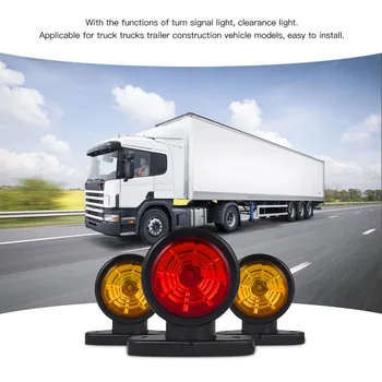

10-30V Car LED Truck Car Lorry Tractor Van Lamp Tail Trailer Light Turn Signal Light Clearance Light High Brightness Lower Power