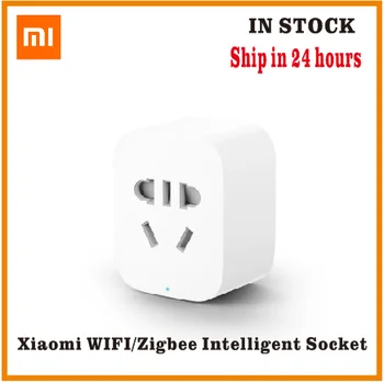 

Original Xiaomi MI Smart Socket Plug Zigbee Version WiFi Wireless Remote Socket Adaptor Power Timer Switch on and off with phone
