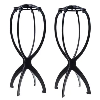 

2 PCS Folding Plastic Wig Hair Hat Cap Holder Stand Display Tool Wig Dryer