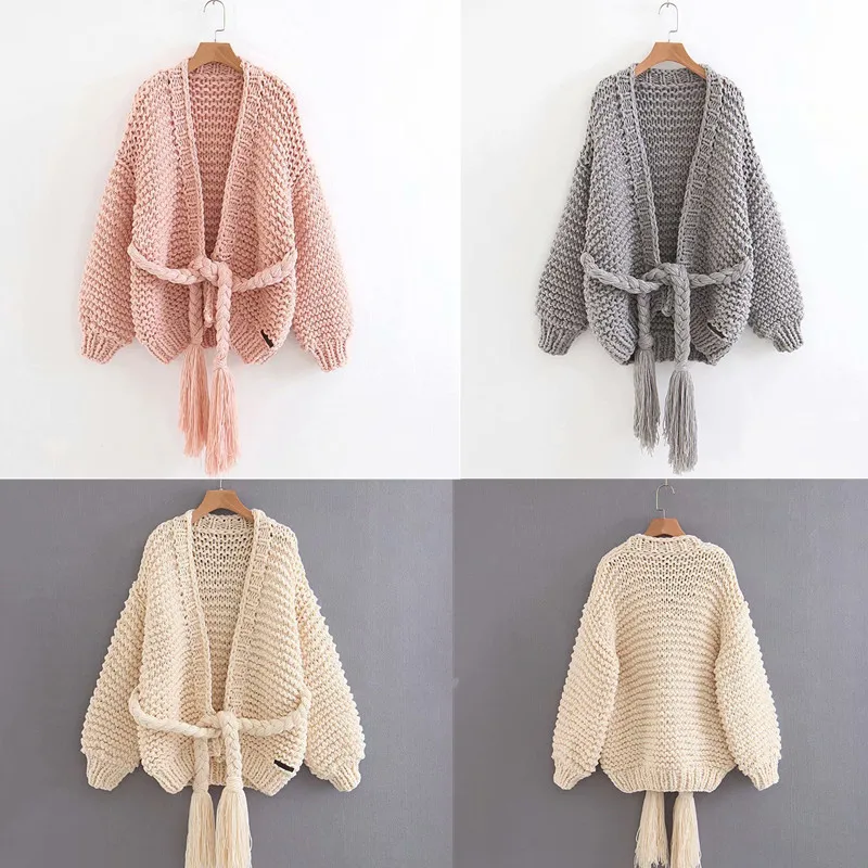 

2018 Western Style Spring And Summer WOMEN'S Dress New Style da liu su Bandage Cloth Modeling Full Sweater Coat WOMEN'S Dress