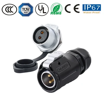 

Waterproof connector M20 2/3/4/5/7/9/12 pin IP67 connectors male plug&female socket TV monitor panel/wiring powercon connector