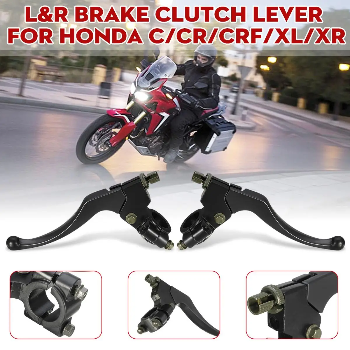 Для HONDA C/CR/CRF/XL 1977-2013 алюминий черный левый/правый передний мотоцикл тормозной рычаг Окунь сцепления