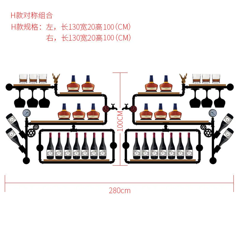 Minimalist Modern Wine Storage Display Elegant House Decor Wine Rack Bottle Display Stand Rack New Design Shelf CF
