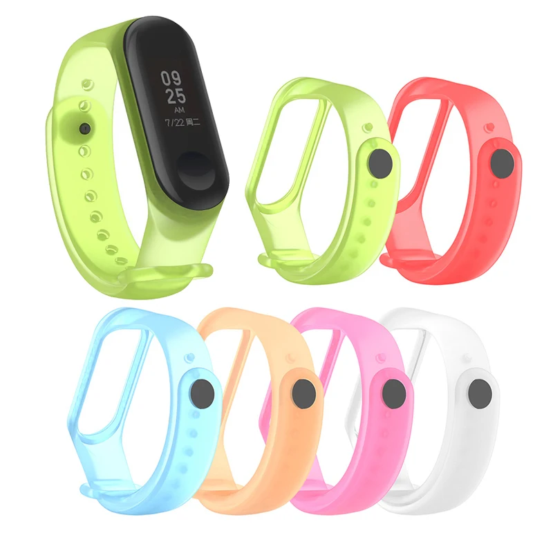 Для mi Band 3 Модный Красочный силиконовый ремешок на запястье для Xiaomi 4 браслет miband