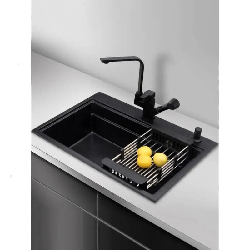 Banheiro Black Afwasbak Waschbecken Dissipador портативная кухонная раковина Lavello Cucina Fregadero Cuba Pia Cozinha Lavabo для мытья посуды