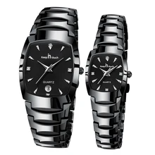 

Keep In Touch Luxury Brand Lover Watches Fashion Square Waterproof Quartz Wristwatch With Calendar Pair Watch For Couples Gifts