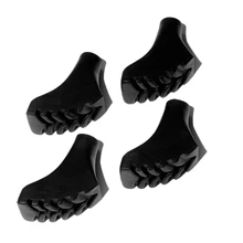 Quatre paquets d'embouts de rechange en caoutchouc Extra durables (pieds/capuchons de rechange) pour bâtons de Trekking-convient à toutes les randonnées Standard et ni