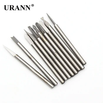 

10pcs Tungsten steel Dremel Routing Wood Rotary Milling Rotary File Cutter Woodworking Carving Carved Knife Cutter Tools