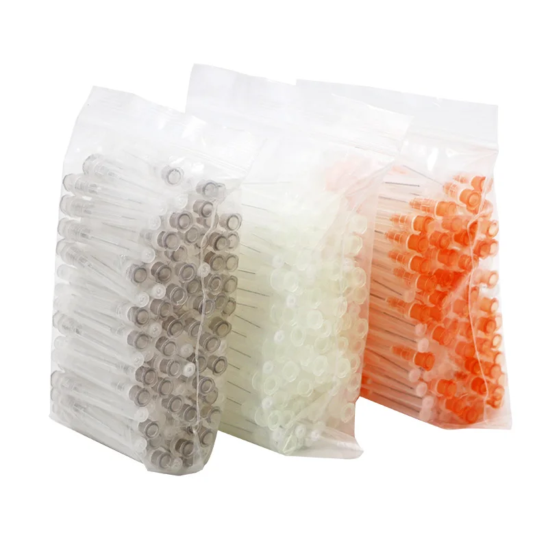 

2bags Disposable Dental Endo Irrigation needle tips 3 Colors of 0.3/0.4/0.5mm Endo Syringe Oral Hygiene Care Material
