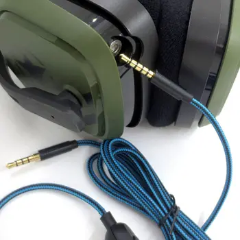 

Portable Headphone Cable Audio Cord Line for Lo-gitech Astro A10 A40 A30 R2JB