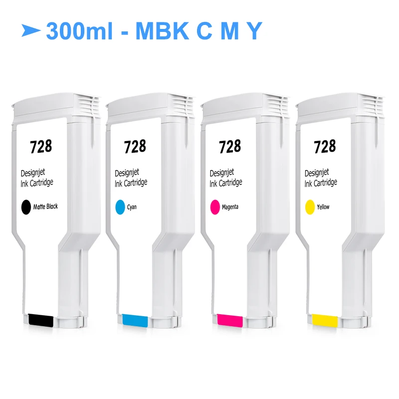 Cartucho de Tinta Compatível com Ocbestjet para hp Tinta Completa com F9j68a F9j67a F9j66a Vivid Color 728xl T730 T830 - Imagem 2