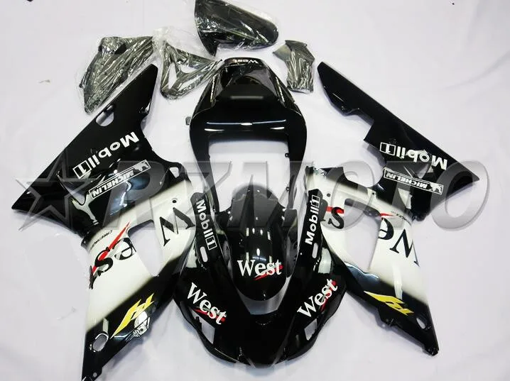 ABS полный обтекатель комплект подходит для Yamaha YZF-R1 YZF1000 R1 1998 1999 98 99 обтекатель комплект кузова Лидер продаж west