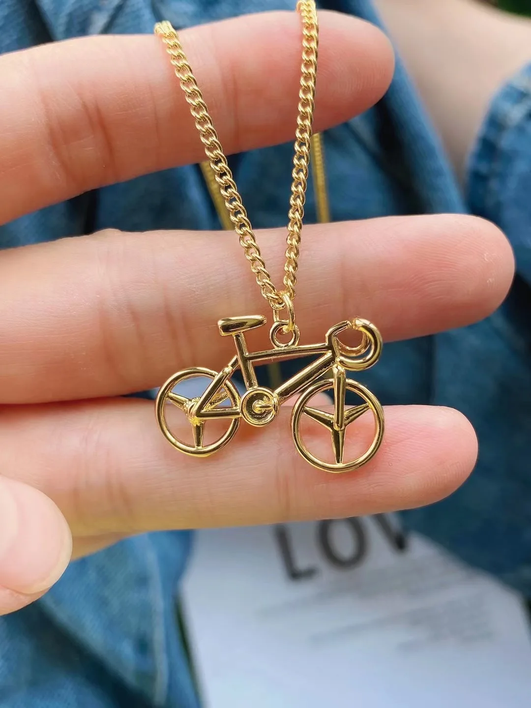 10Pcs Bicycle Casual Pendant, Colorful Enamel Bike Pendant, Gold Color Pendant Fashion Jewelry Gift, 18*29mm