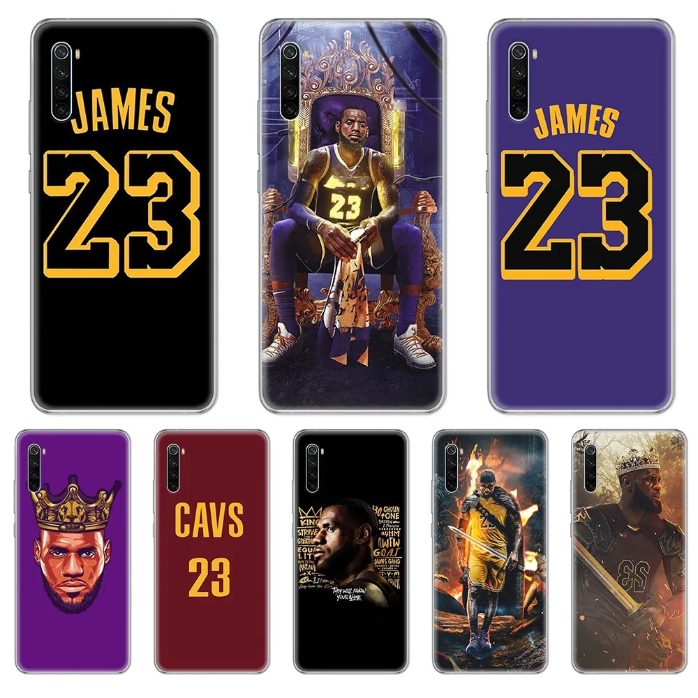 

James Basketball LeBron King waterproof Transparent Phone Case For xiaomi Redmi 3S 4A 5A 6A 5 Plus 4X 7 8 8a CC9 K20 Pro K30