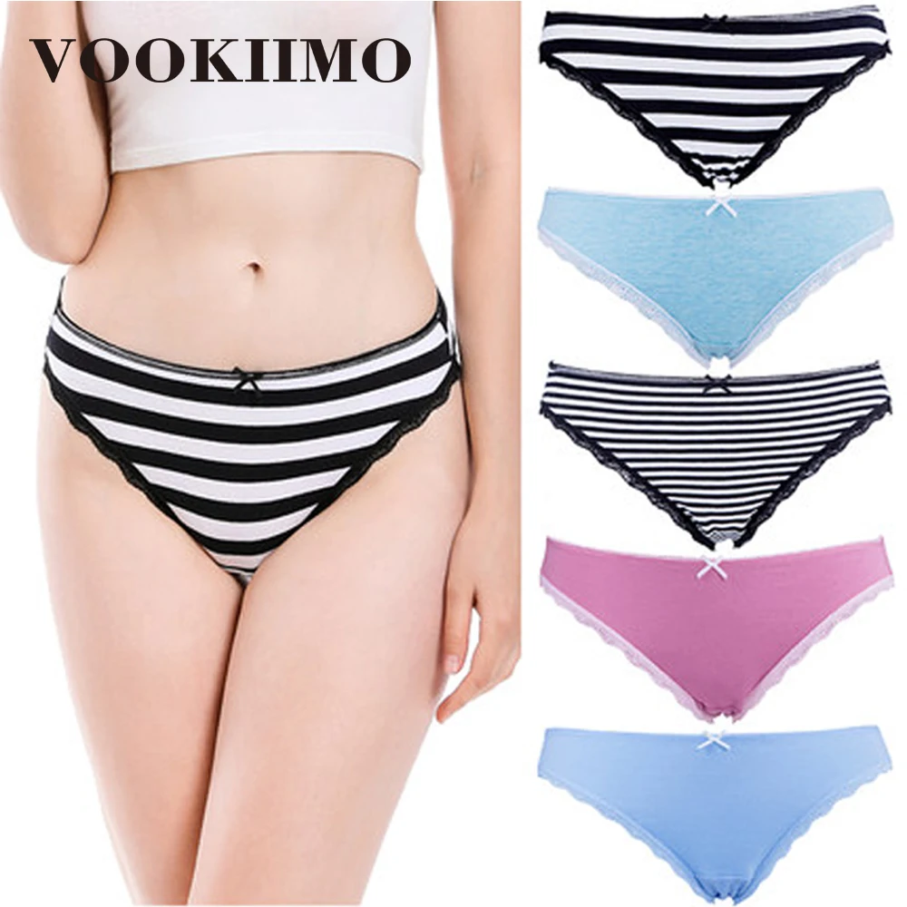 VOOKIIMO 5 шт./компл. женское нижнее белье мягкие хлопковые хипстерские трусики