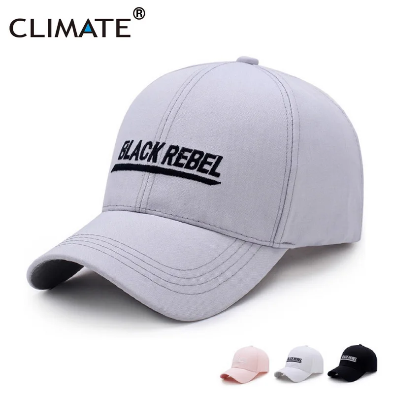 CLIMATEBlackRebelBaseballCapNewTrendCottonSportCapsforMen