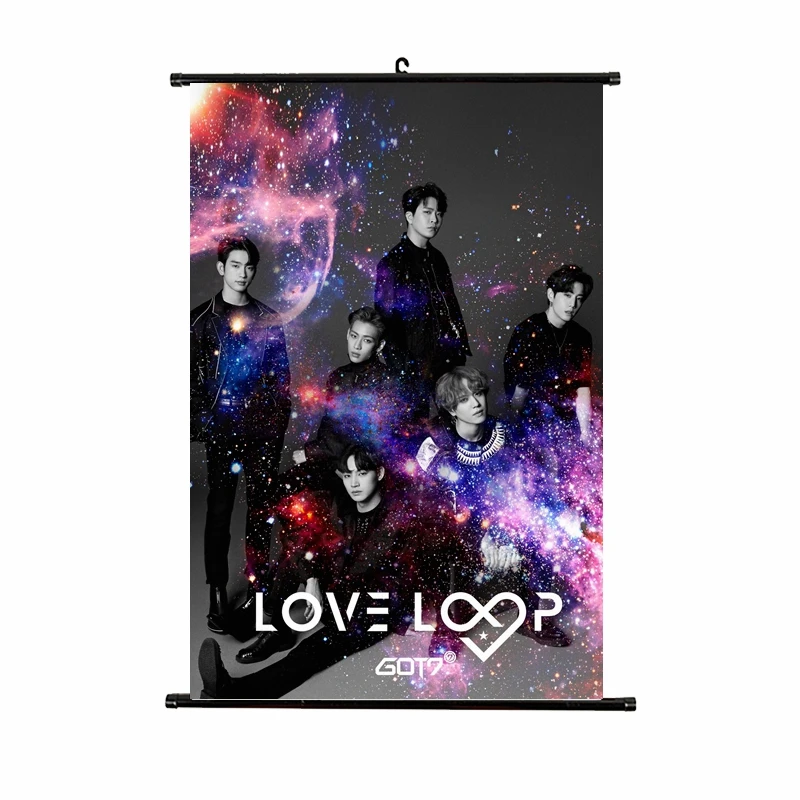 GOT7 82 21*30 см Kpop GOT7 висячий плакат любовная петля альбом концертный kpop GOT7 Висячие Фото Ткань Высокое качество Новые поступления - Цвет: GOT7 82