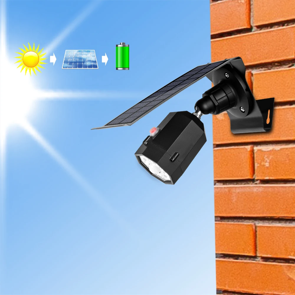 

10 LED Solar Light Adjustable Lighting Angle 500lm Waterproof Lamp Spotlight With Three Modes For Outdoor Gardn Wall Yard