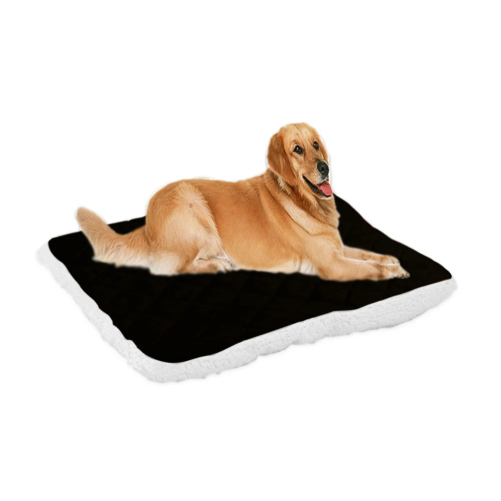 Теплые кровати для собак для маленьких и больших собак, плюшевая кровать для собак, мягкий удобный коврик для питомцев, подушка для щенков, одеяло, аксессуары для домашних животных