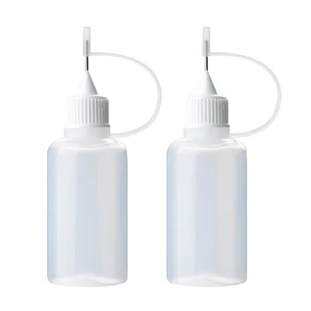 

Kitchen Empty Glue Bottle With Needle Transparent Oil Filling Bottle Paper Quilling DIY Craft Storage Bottles Jars For Home