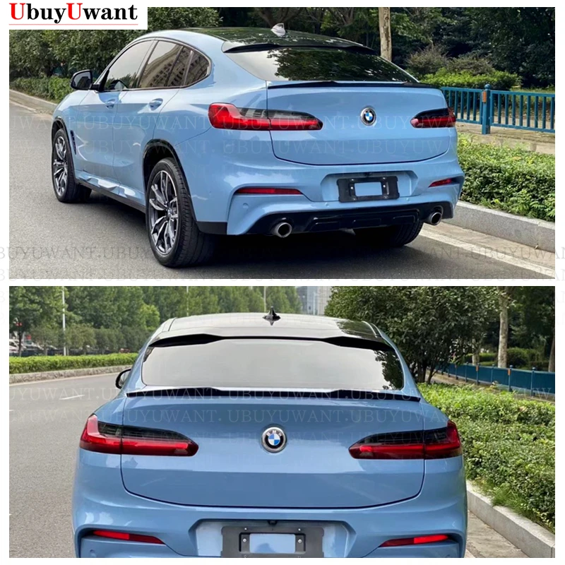 UBUYUWANT Gloosy Black Rear Trunk Lip Spoiler For BMW X4 G02 2019 2020 Spoiler ABS Car Tail Wing Decoration Auto Accessories