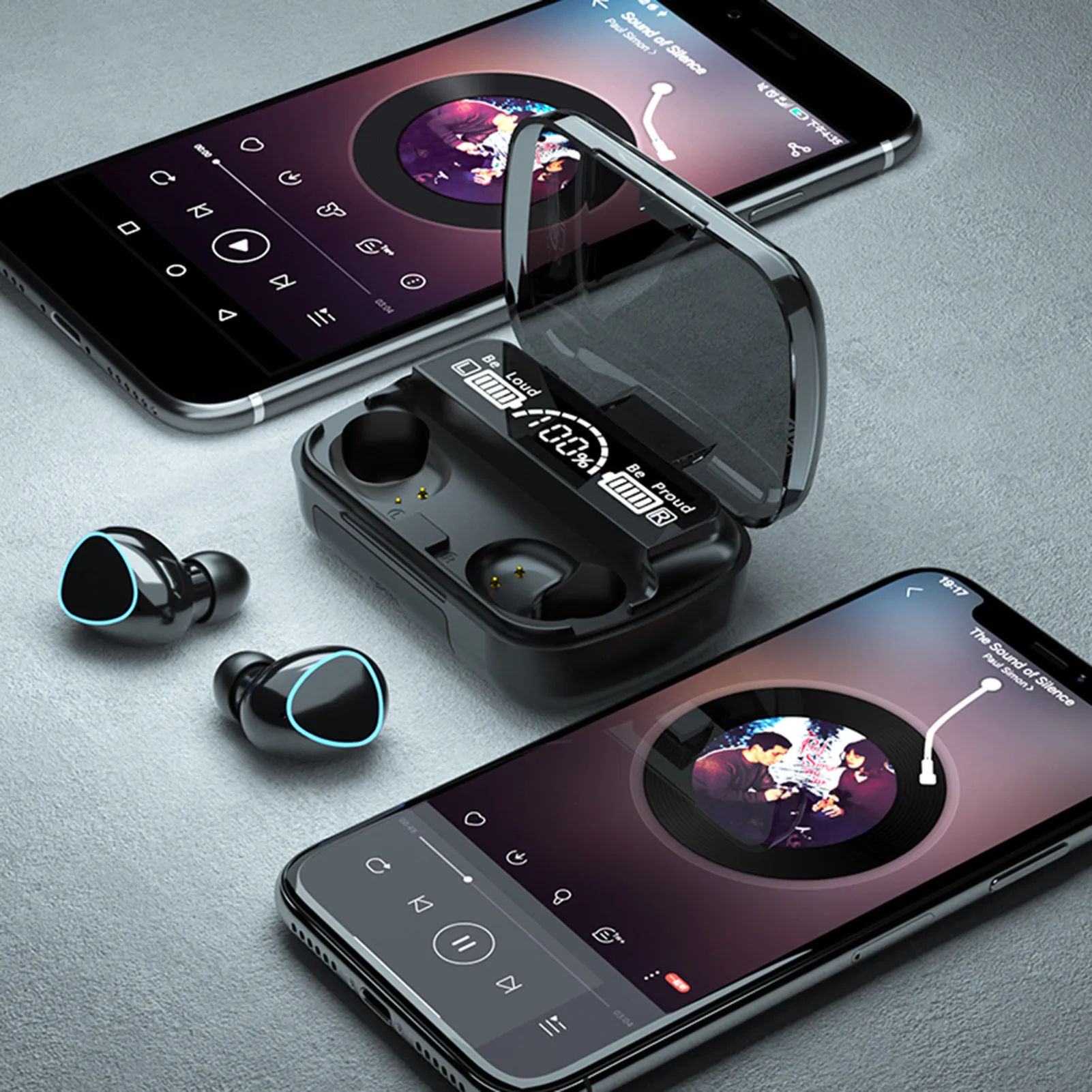 M10 TWS Wireless Headphones Bluetooth 5 0 Earphones HIFI Stereo Earbuds Waterproof Headsets 2000mAh Charging Box Earphone